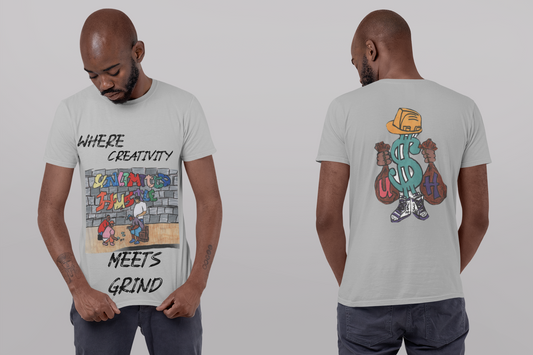 Graffiti hustle tee